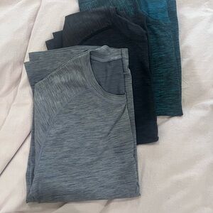 Lululemon Athletica Gray and Teal T-Shirt Set
